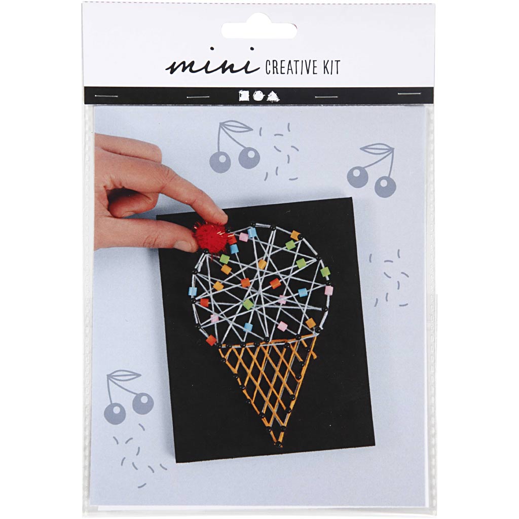 Creativ company mini creative set, ice cream in cone, 1 box