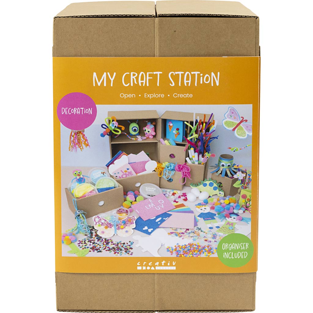 Creativ company my craft station decoration, various colors, 1 box