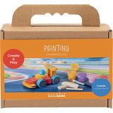 Creativ company mini hobbyset schilderen, racewagens, kleurrijk, 1 doos