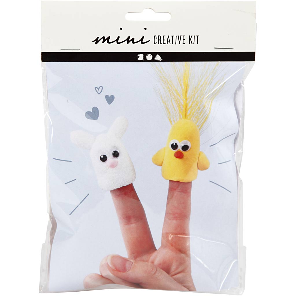Creativ company mini creative kit, finger puppets, 1 box