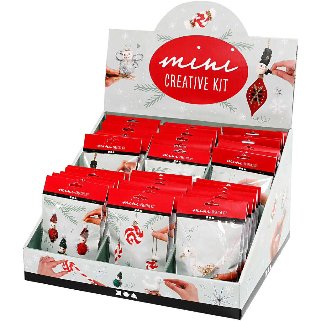 Creativ company table display with creative mini kits, h: 539 mm, w: 460 mm, 42 units. 1 box