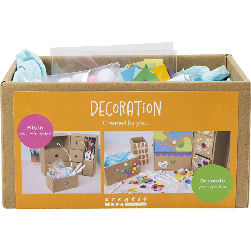 Creativ company my craft station decoration, various colors, 1 box