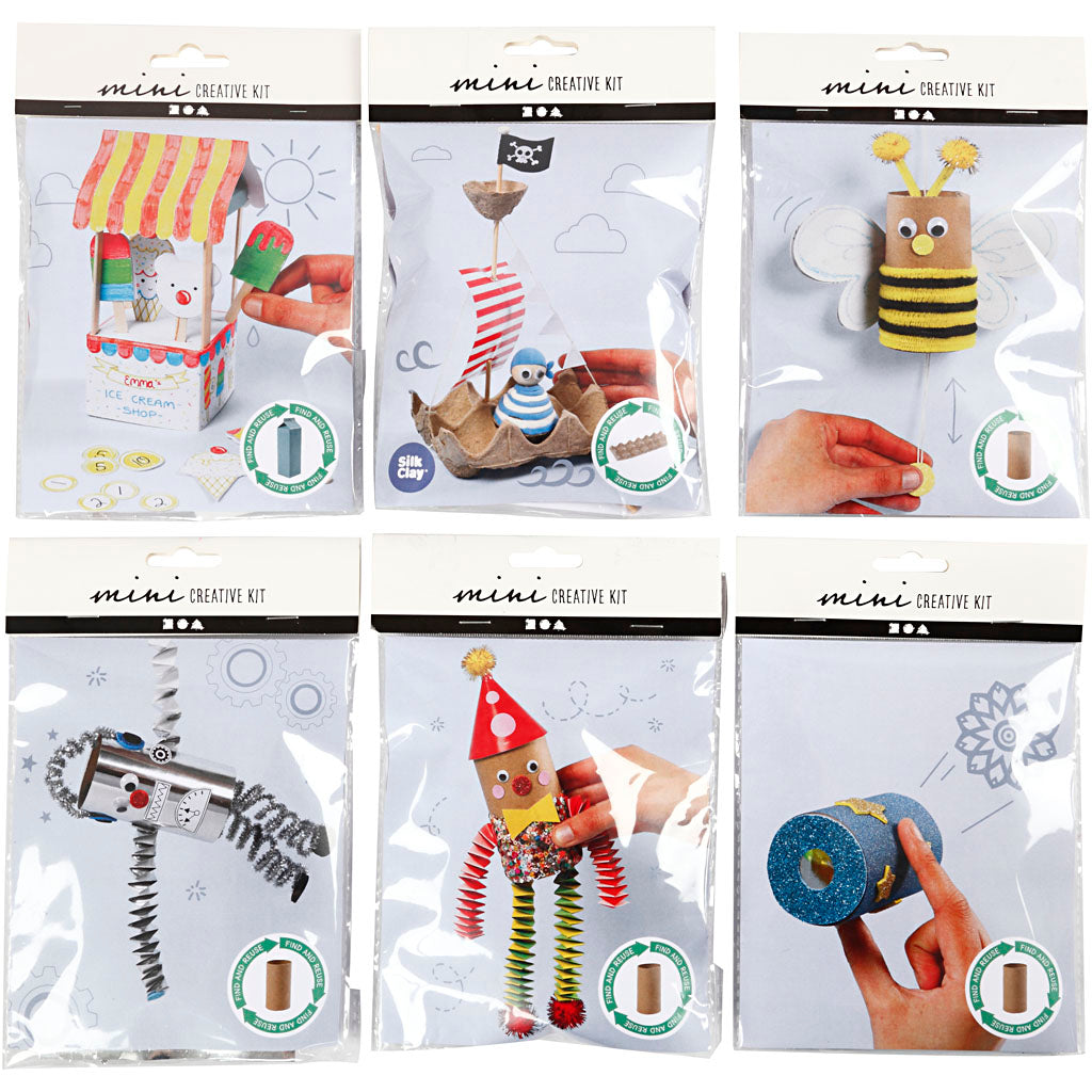Creativ company mini hobbyset, 6 set 1 doos