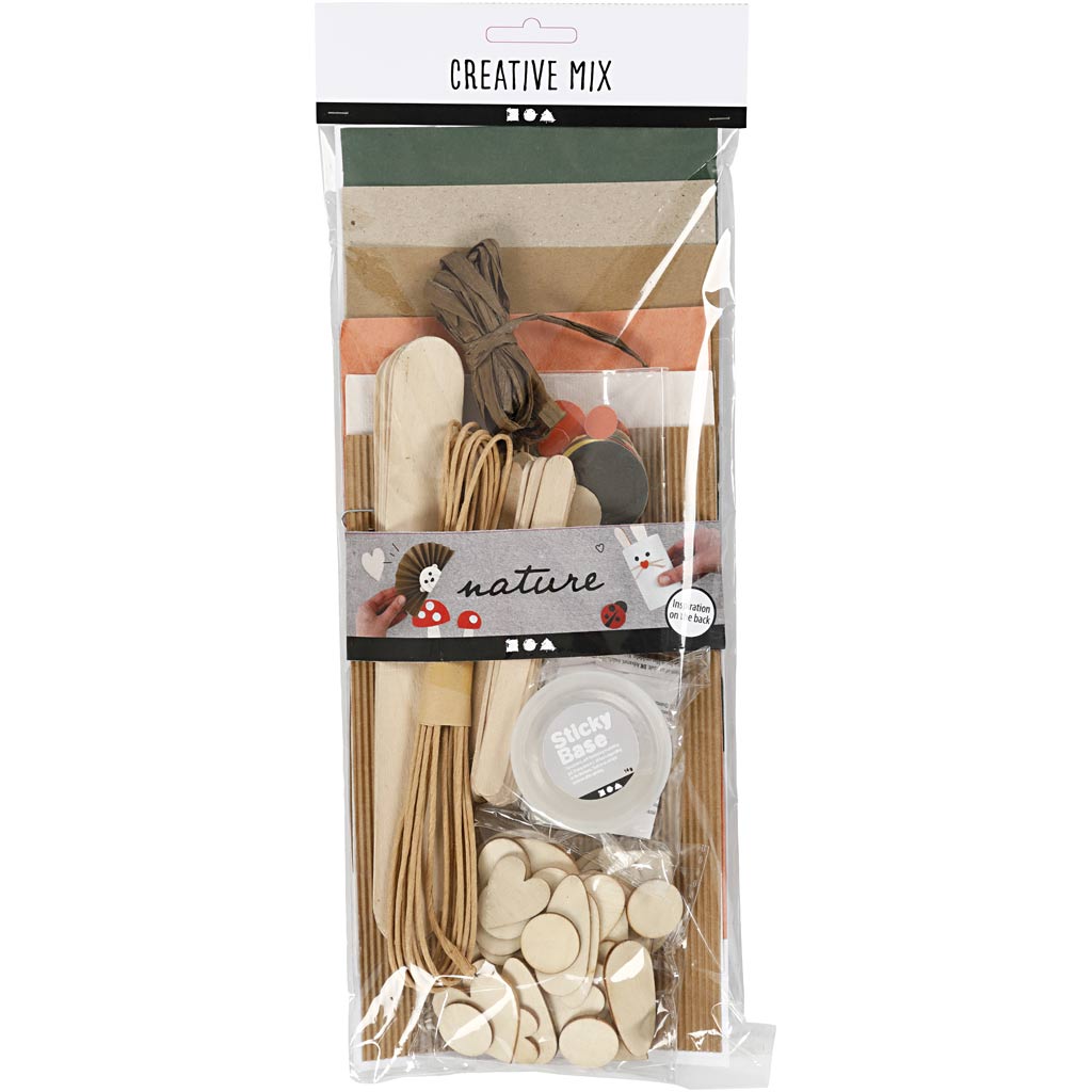 Creativ company hobby basismaterialen, natuur, 1 doos