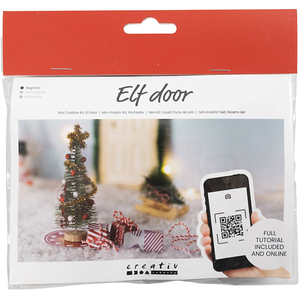 Creativ company mini hobbyset kabouterdeur, kerstboom, 1 doos