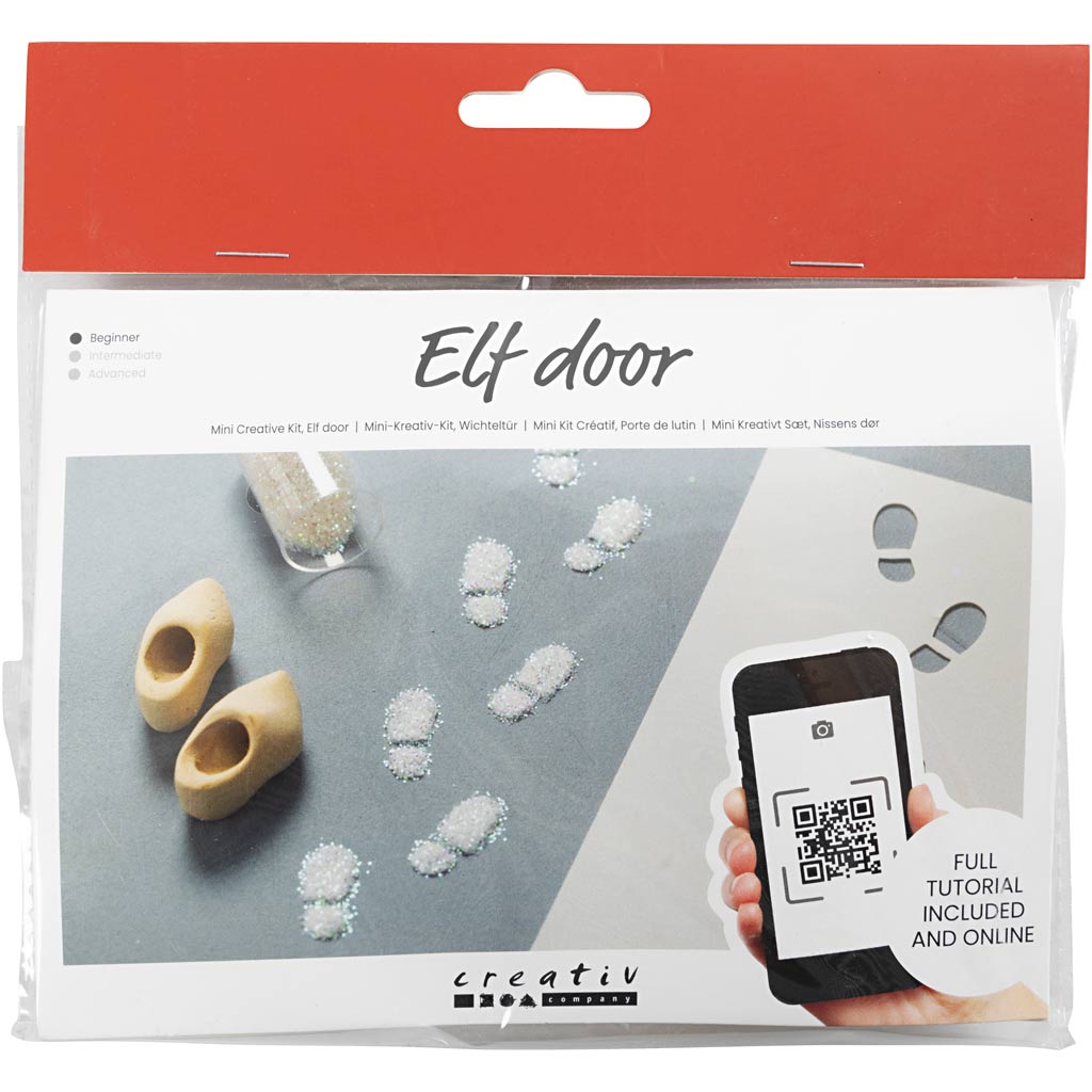 Creativ company mini hobbyset kabouterdeur, voetafdrukken, 1 doos