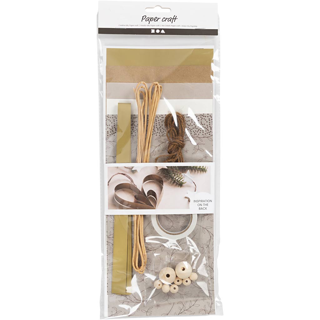 Creativ company creatieve mix, papier knippen, naturel, 1 doos