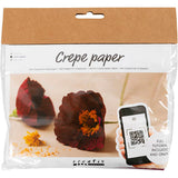 Creativ company mini hobby set crepe paper, poppies, crepe ratio: 180%, 105 gr, 1 box