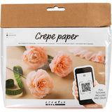 Creativ company mini hobby set crepe paper, carnations, crepe ratio: 180%, 105 gr, 1 box