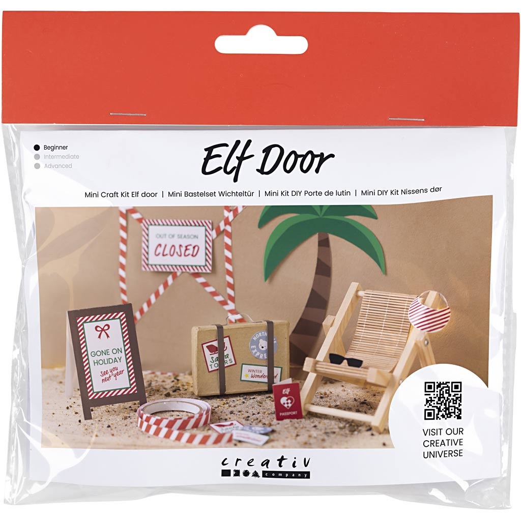 Creativ company mini hobbyset kabouterdeur, op vakantie, 1 doos