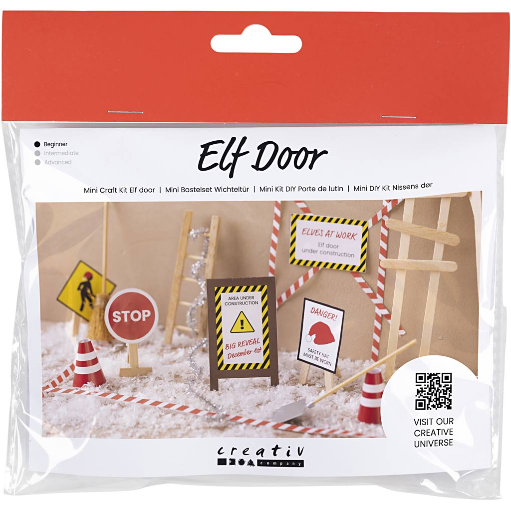 Creativ company mini hobbyset kabouterdeur, in aanbouw, 1 doos