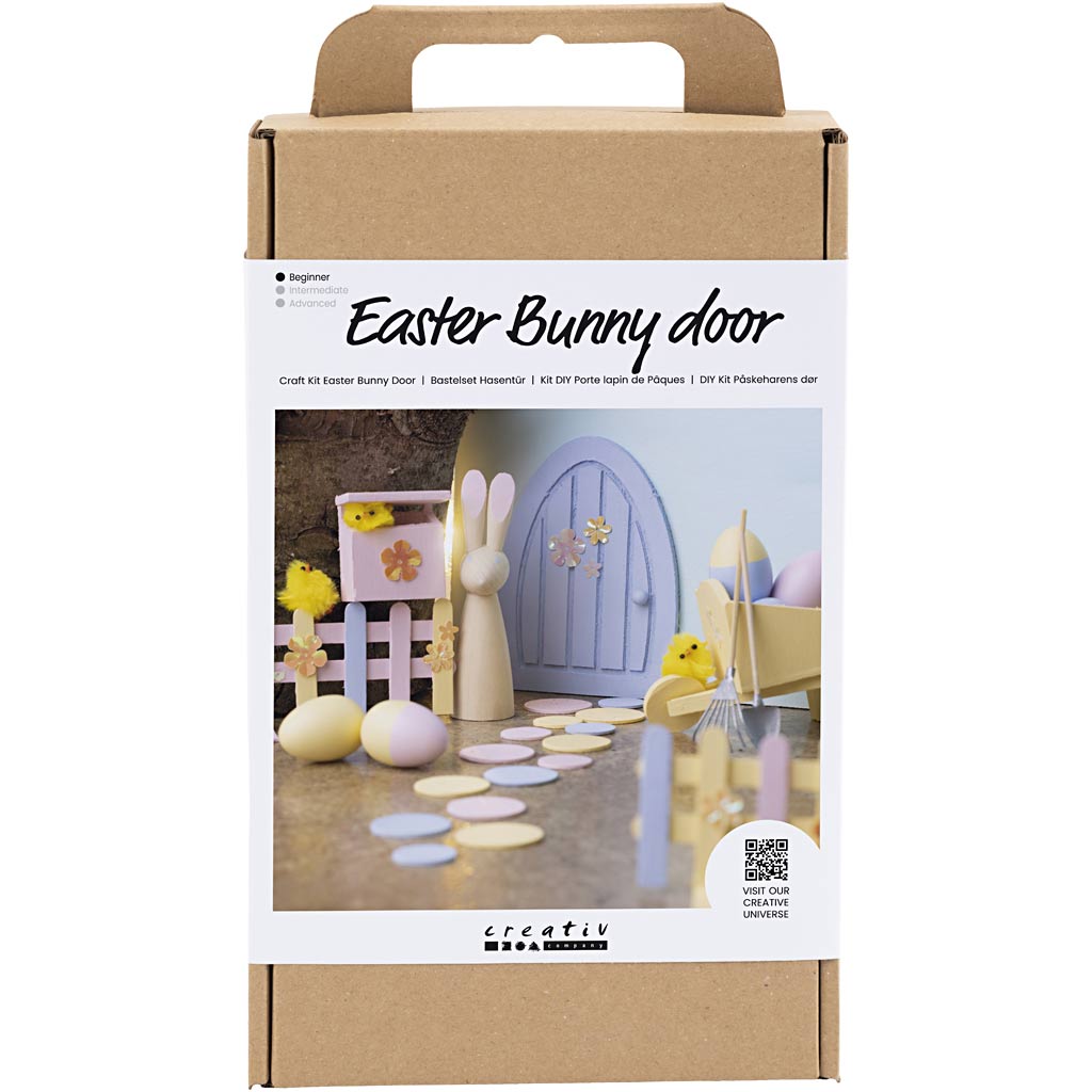 Creativ company hobbyset paashaasdeurset, pastelkleuren, 1 doos