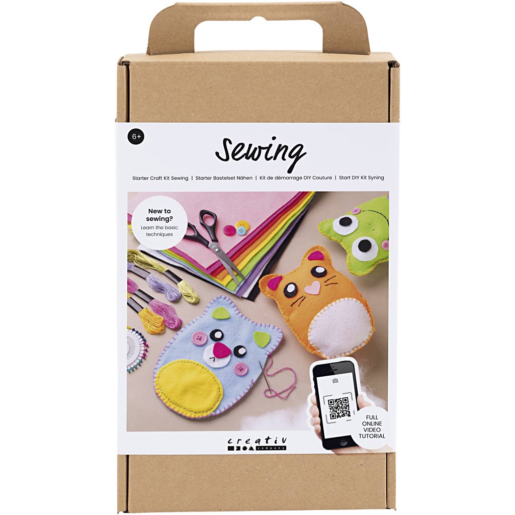 Creativ company starter hobby set sewing, teddy bears, 1 box