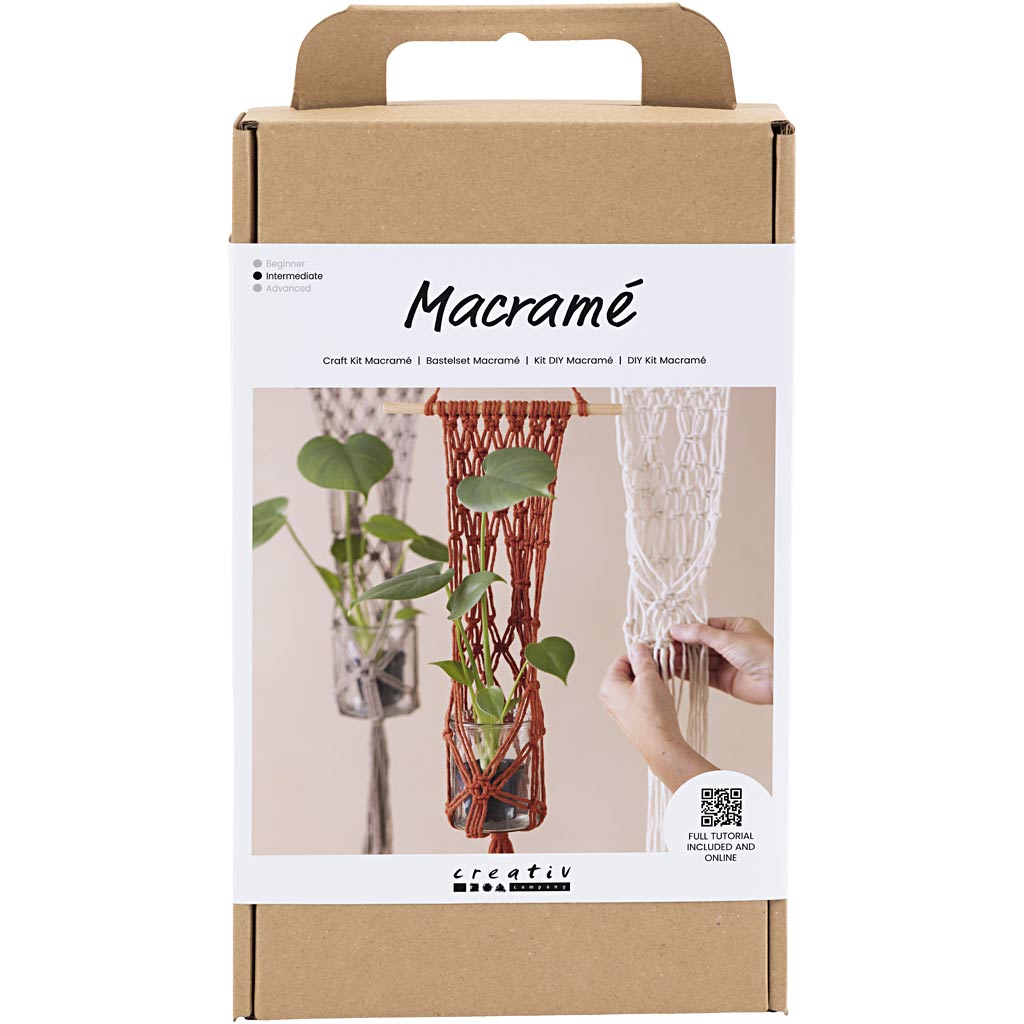 Creativ company hobby set macramé, flower hanger, 1 box
