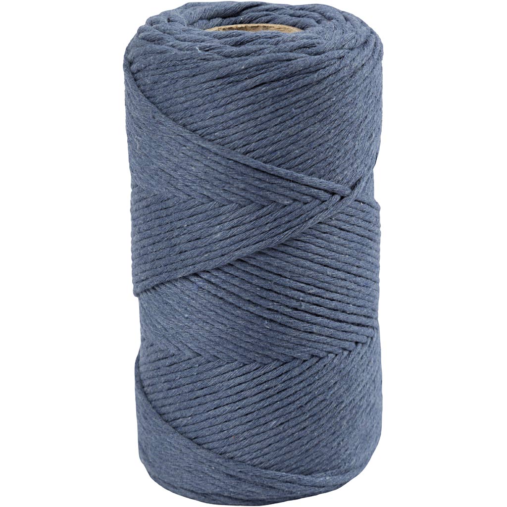 Creativ Company Macrame Cord - Blue, 198m