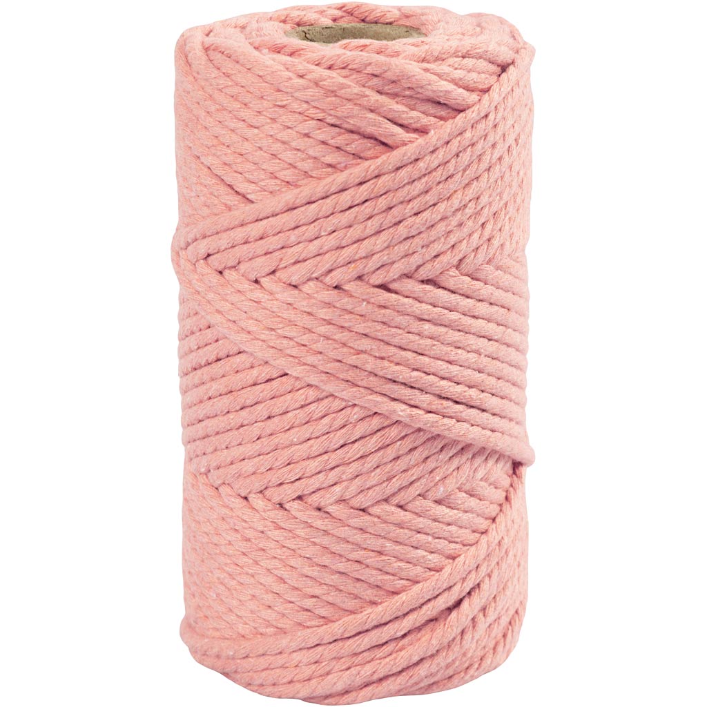 Creativ Company Macrame Cord Pink, 55m