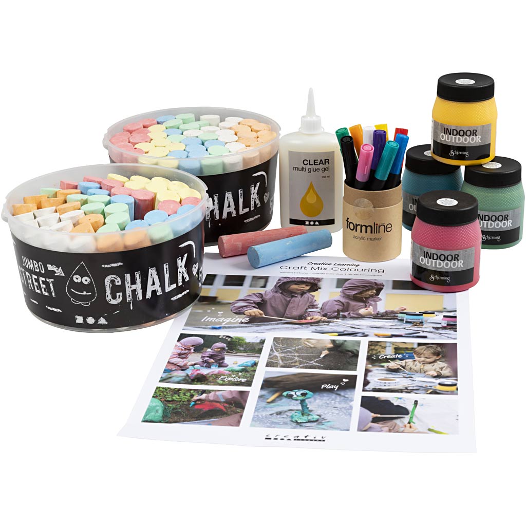Creativ company groepsset kleuren, 1 doos