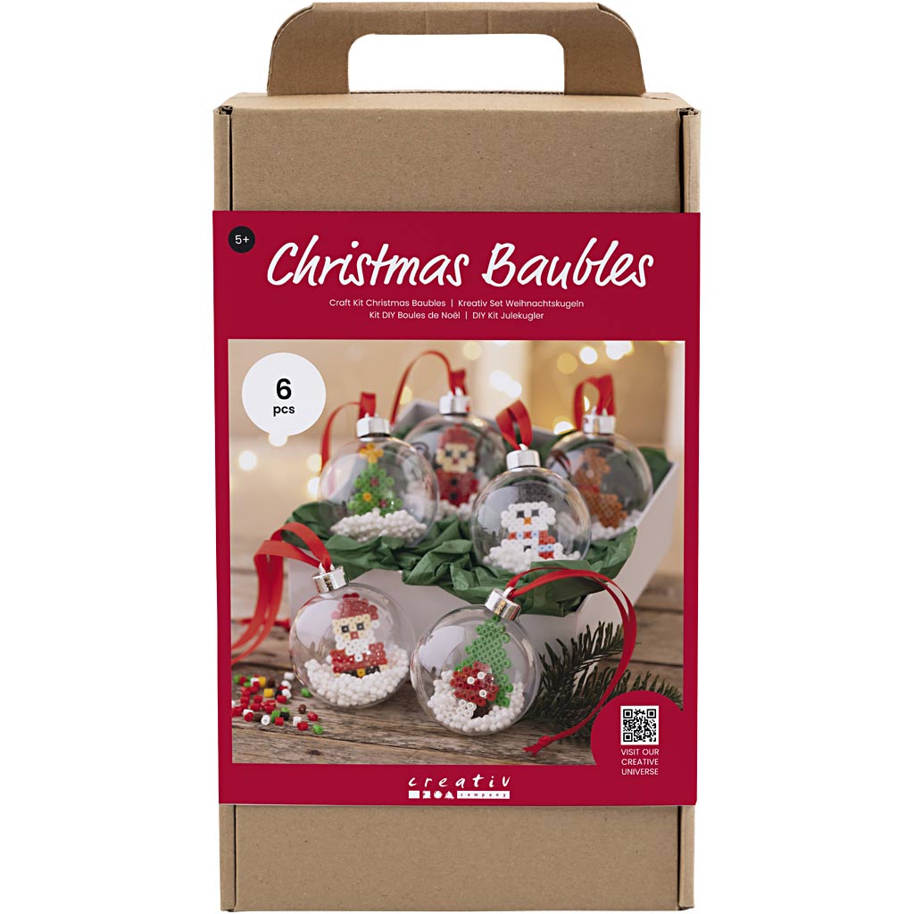 Creativ company hobbyset kerstballen, kralen, 1 doos