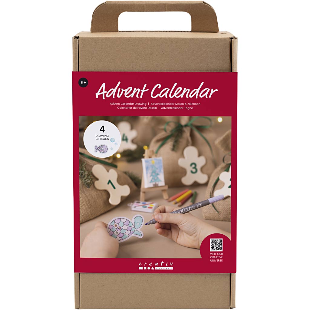 Creativ company adventskalender tekenen, tekening, 1 doos