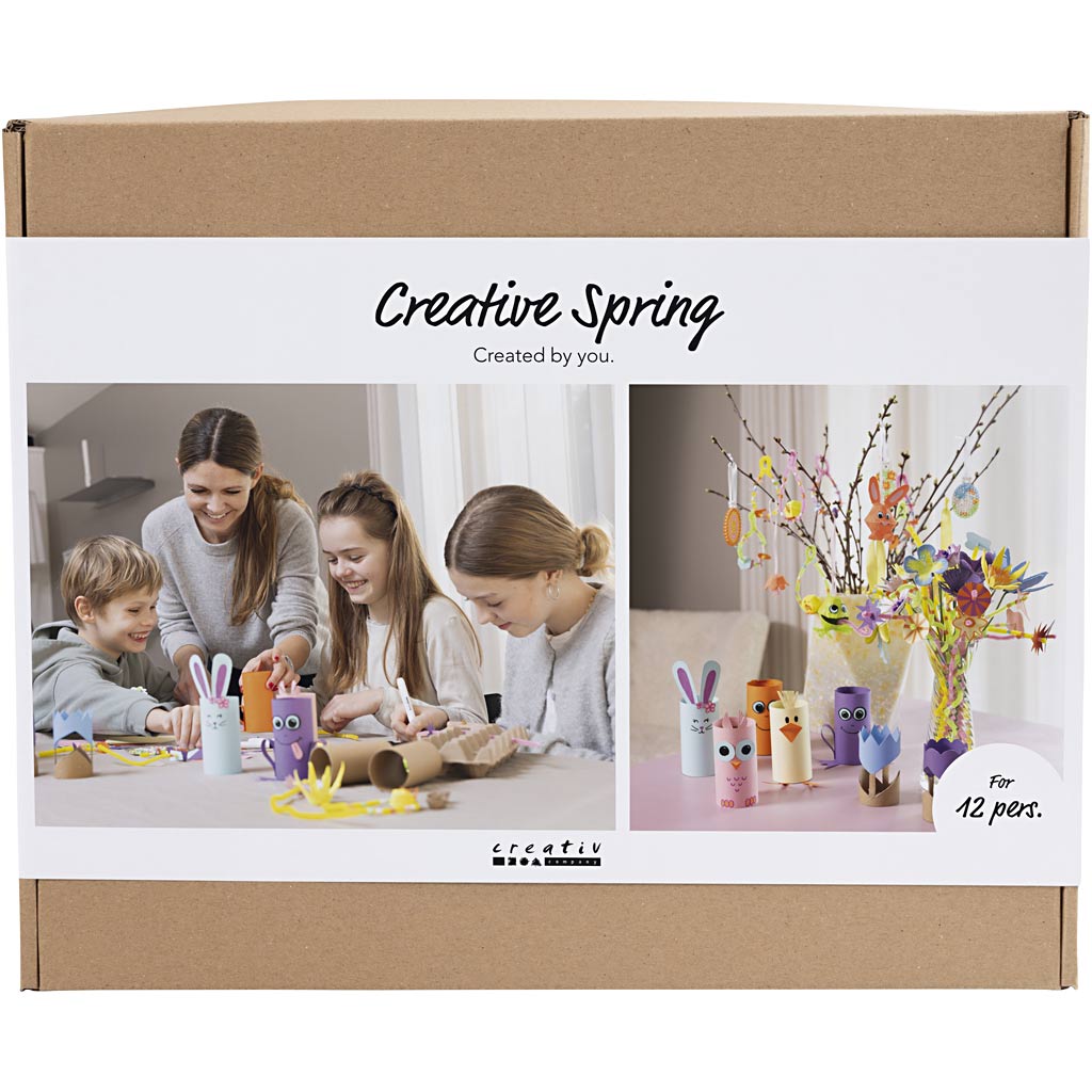Creativ company groepsset creatief voorjaar, voorjaarskleuren, 1 doos