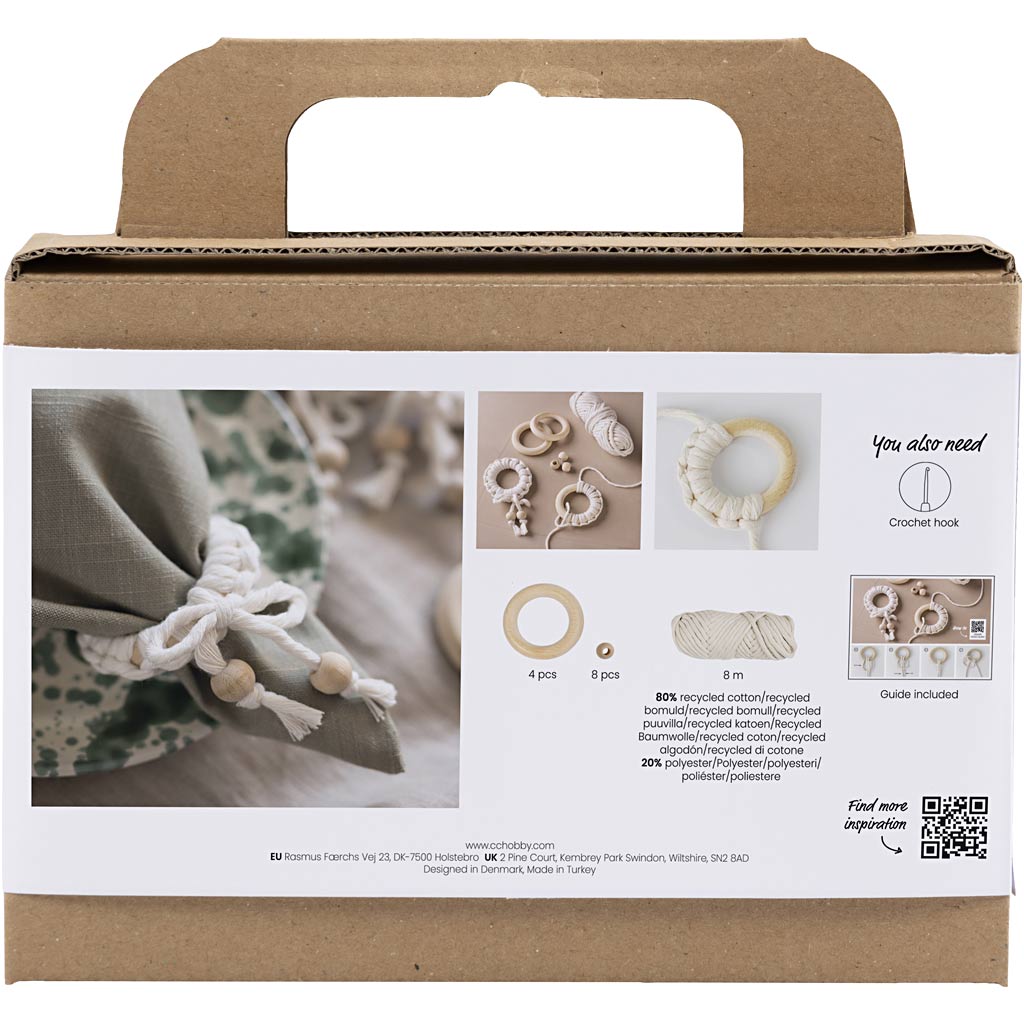 Creative Company Mini hobbyset macrame service off-white
