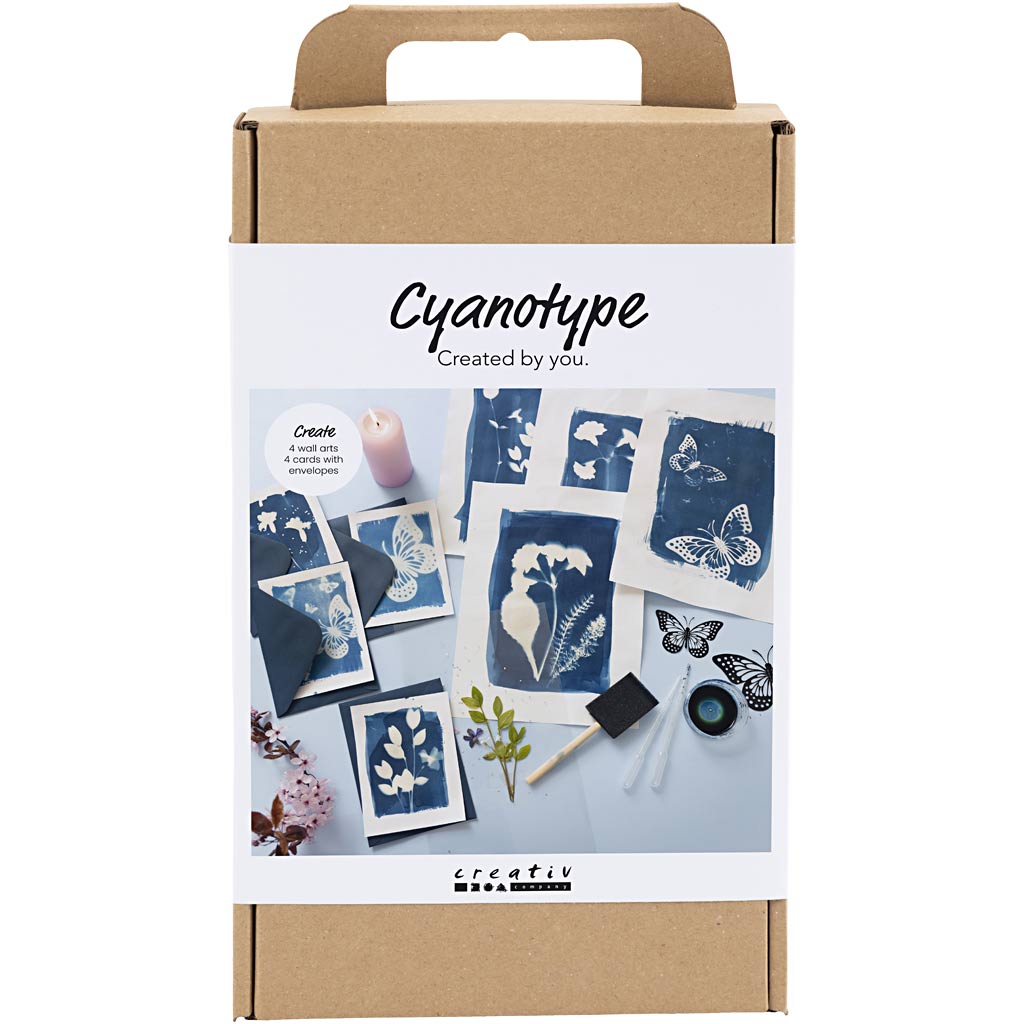 Creativ company hobbyset cyanotypie, blauw, 1 doos