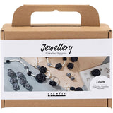 Creativ company mini hobby set jewelry, roses, black, black and white, white, 1 box