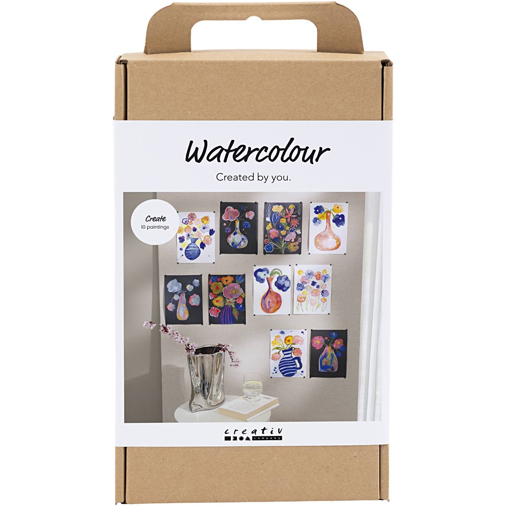 Creativ company creatieve box aquarel, diverse kleuren, 1 doos