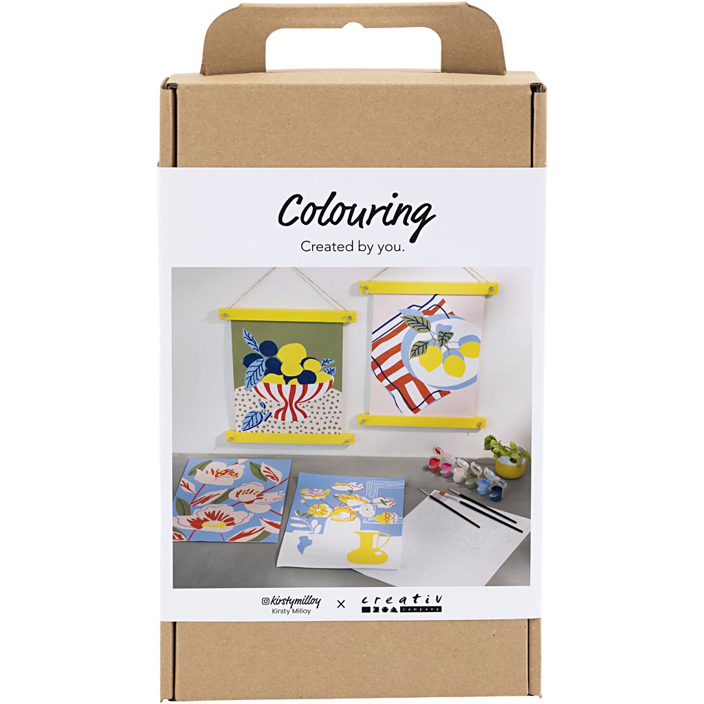 Creativ company hobby set coloring, painting by numbers, acrylic paint, 1 box