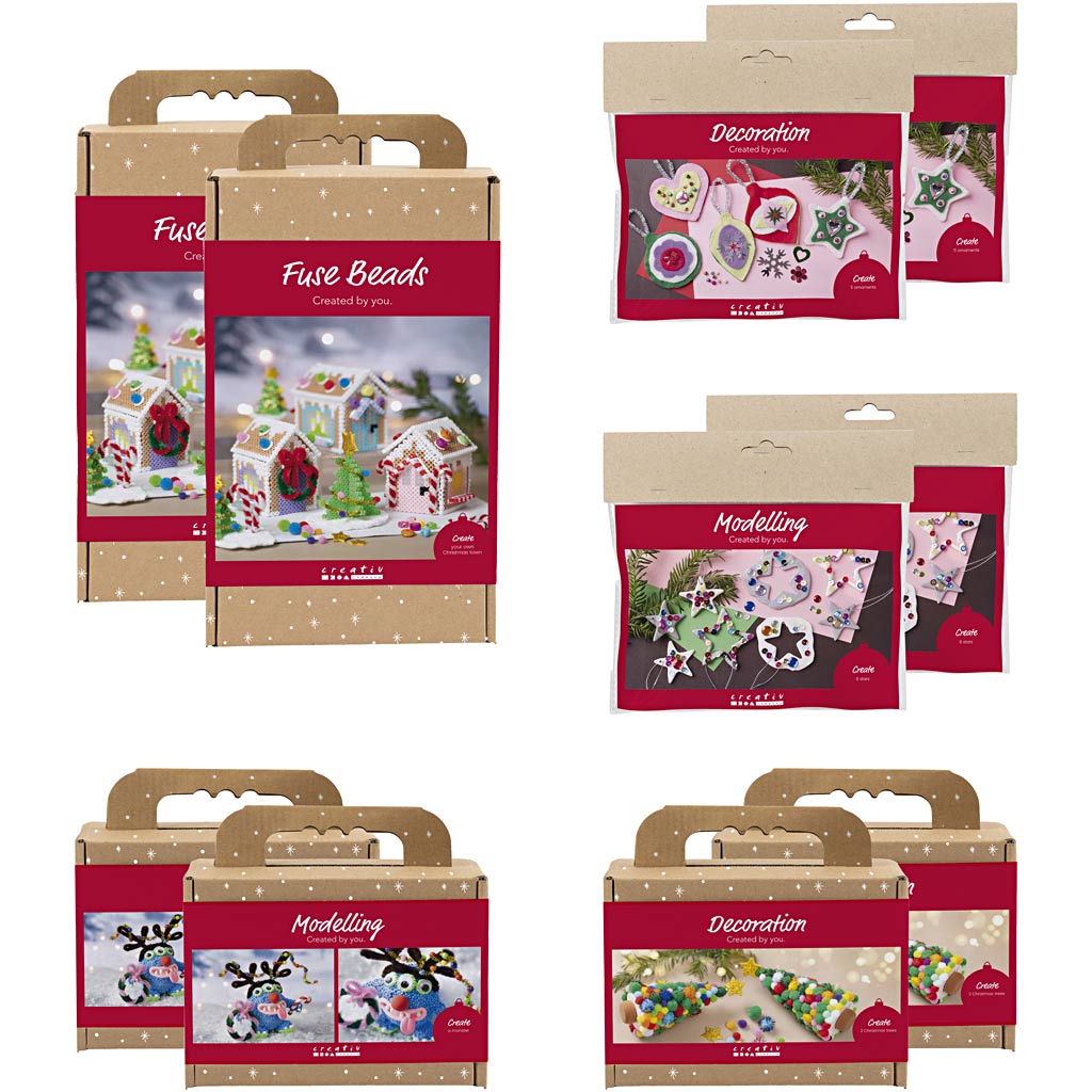 Creativ company introductiepakket, kersthobby's voor kinderen, 10 doos 1 doos