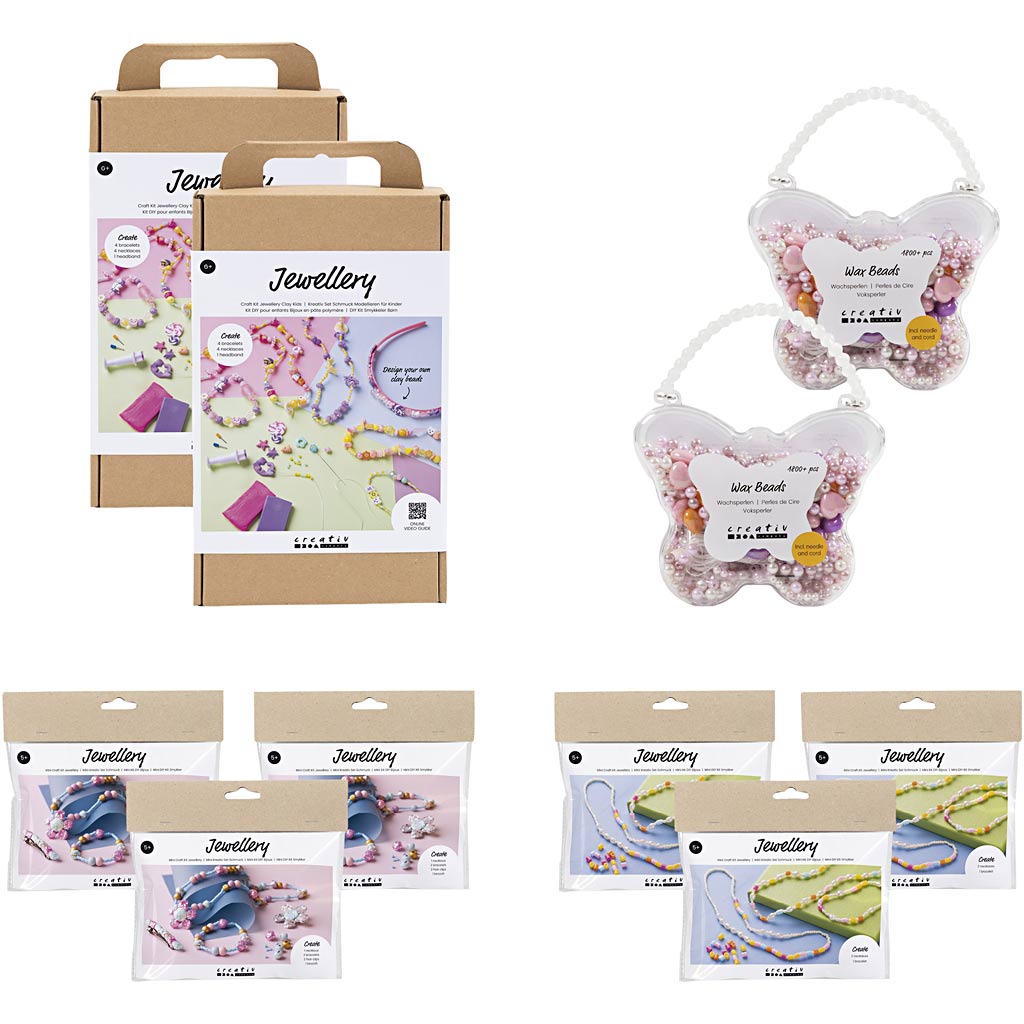 Creativ company introductiepakket, sieraden voor kinderen, 10 doos 1 doos