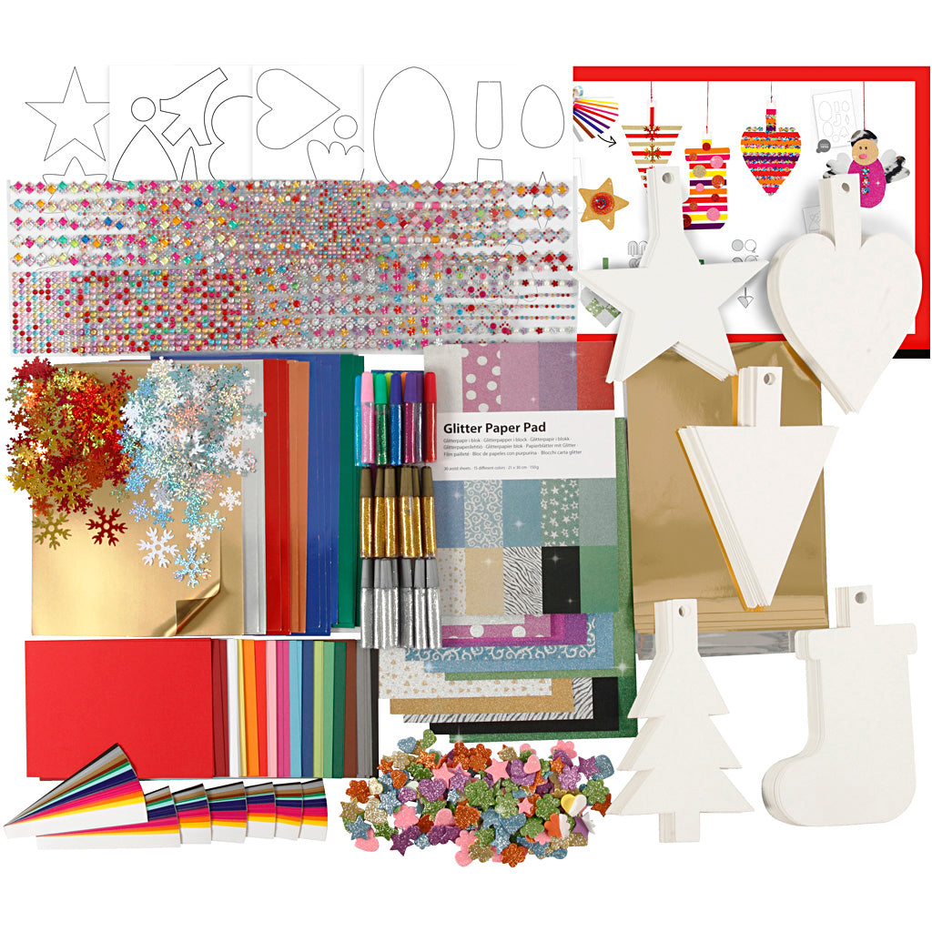Creativ company Christmas decoration set, various colors, 1 set