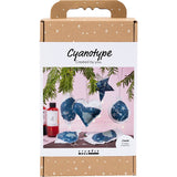 Creativ company hobby set cyanotype, Christmas decorations with cyanotype, blue, silver, 1 box