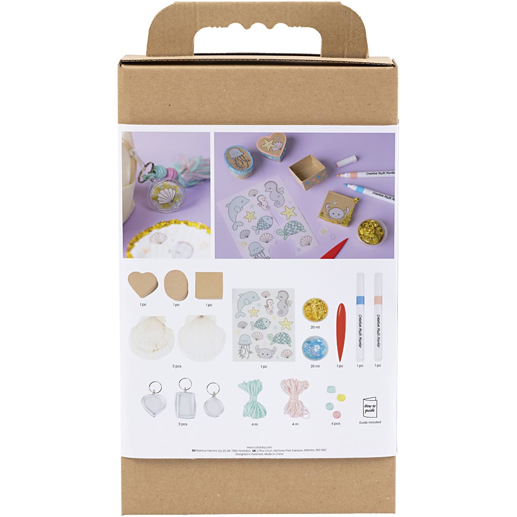Creativ company mini hobby set - shells and key rings