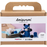 Creativ company hobbyset amigurumi, wasbeer, zwart, blauw, 1 doos