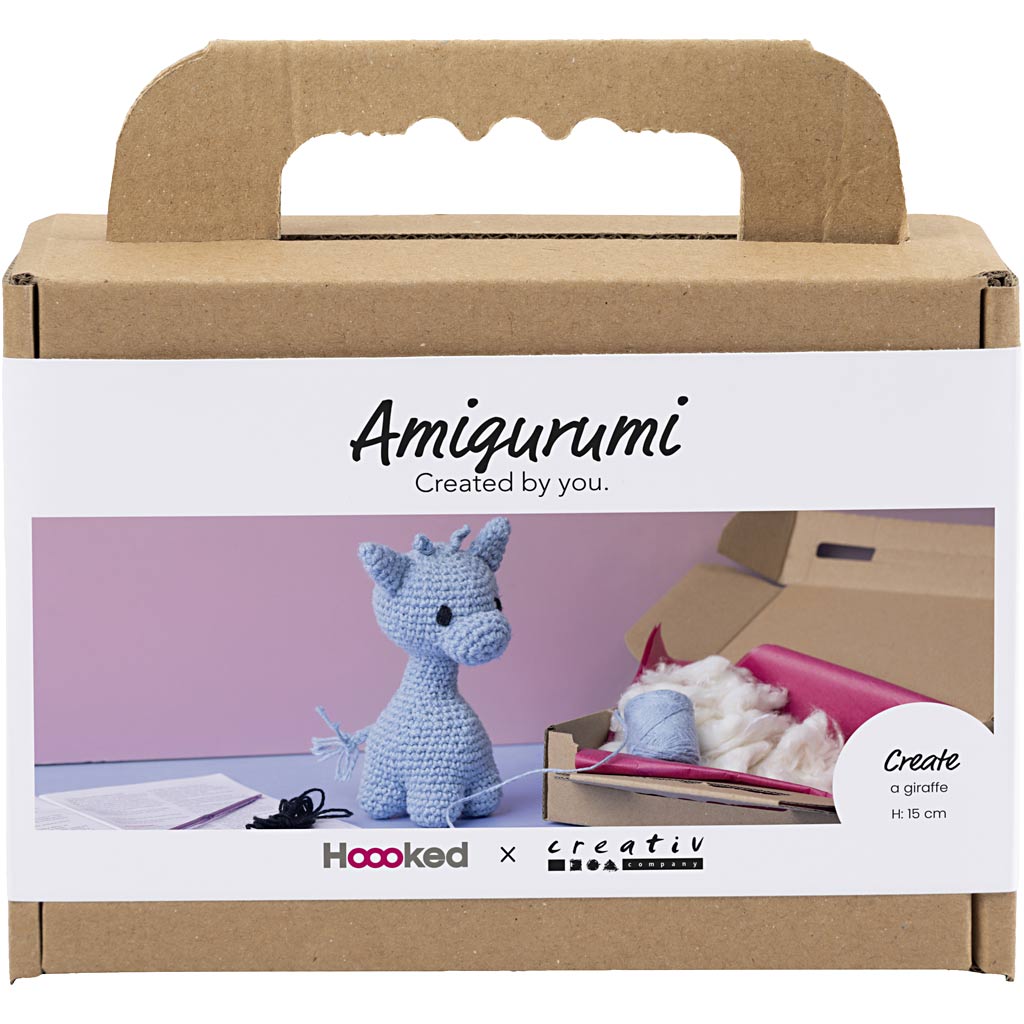 Creativ company hobbyset amigurumi, giraf, lichtblauw, 1 doos