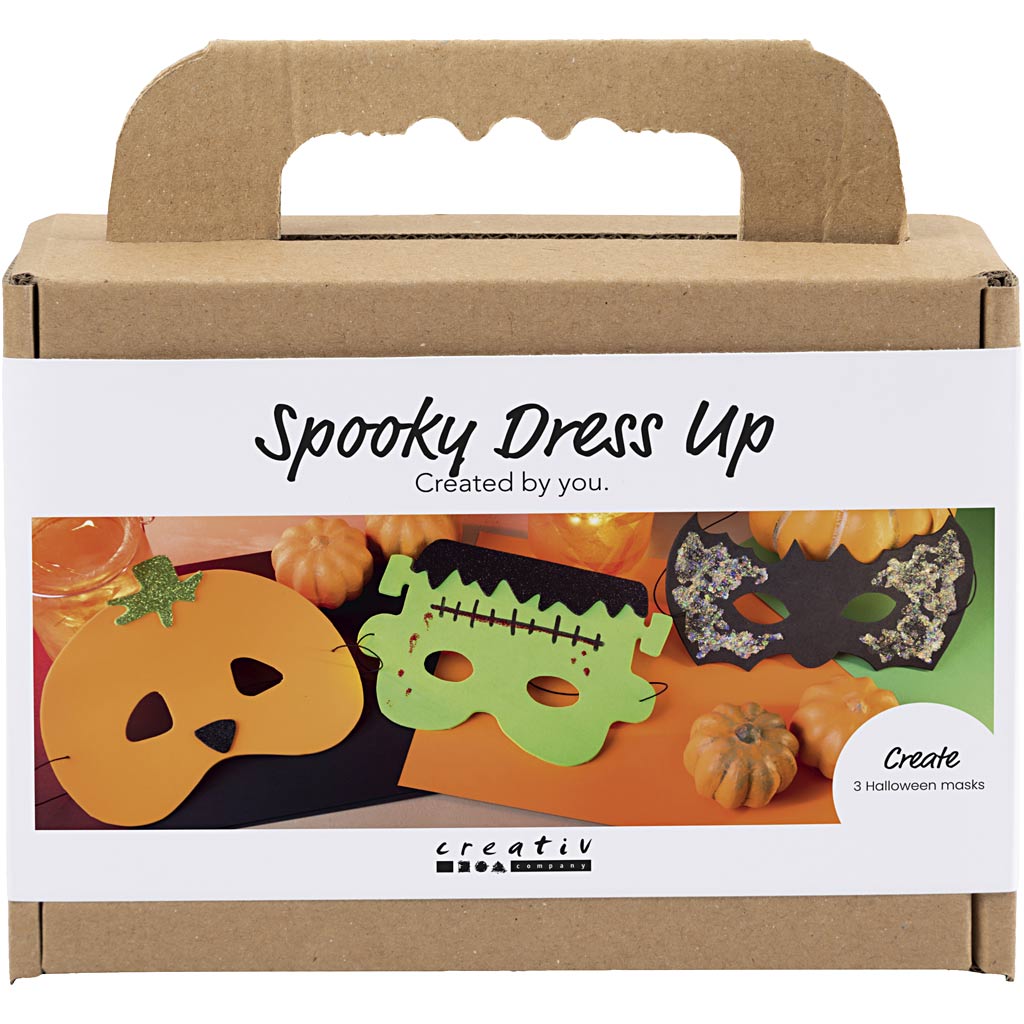 Creativ company mini hobbyset griezelkostuums, maskers, halloween kleuren, 1 doos
