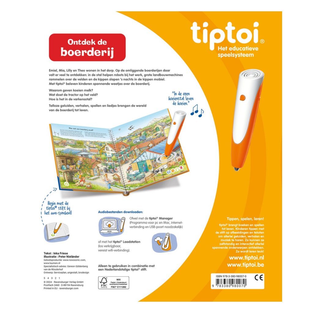 Ravensburger Tiptoi livre Découvrez la ferme