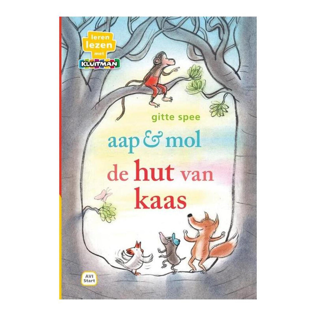Kluitman aap mol de hut van kaas