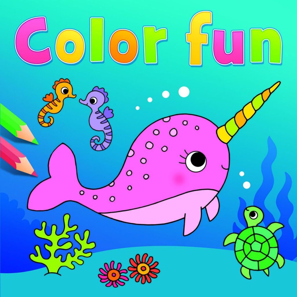 Delta coloring book aquatic animals
