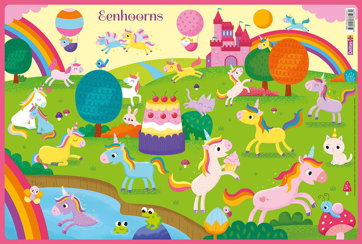 Deltas educatieve onderleggers preschool - eenhoorns