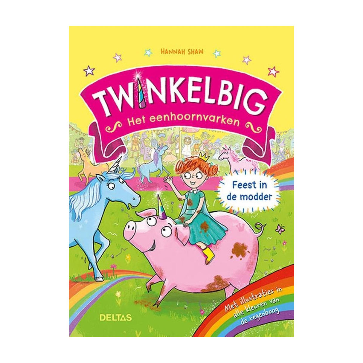 Deltas twinkelbig het eenhoornvarken - feest in de modder