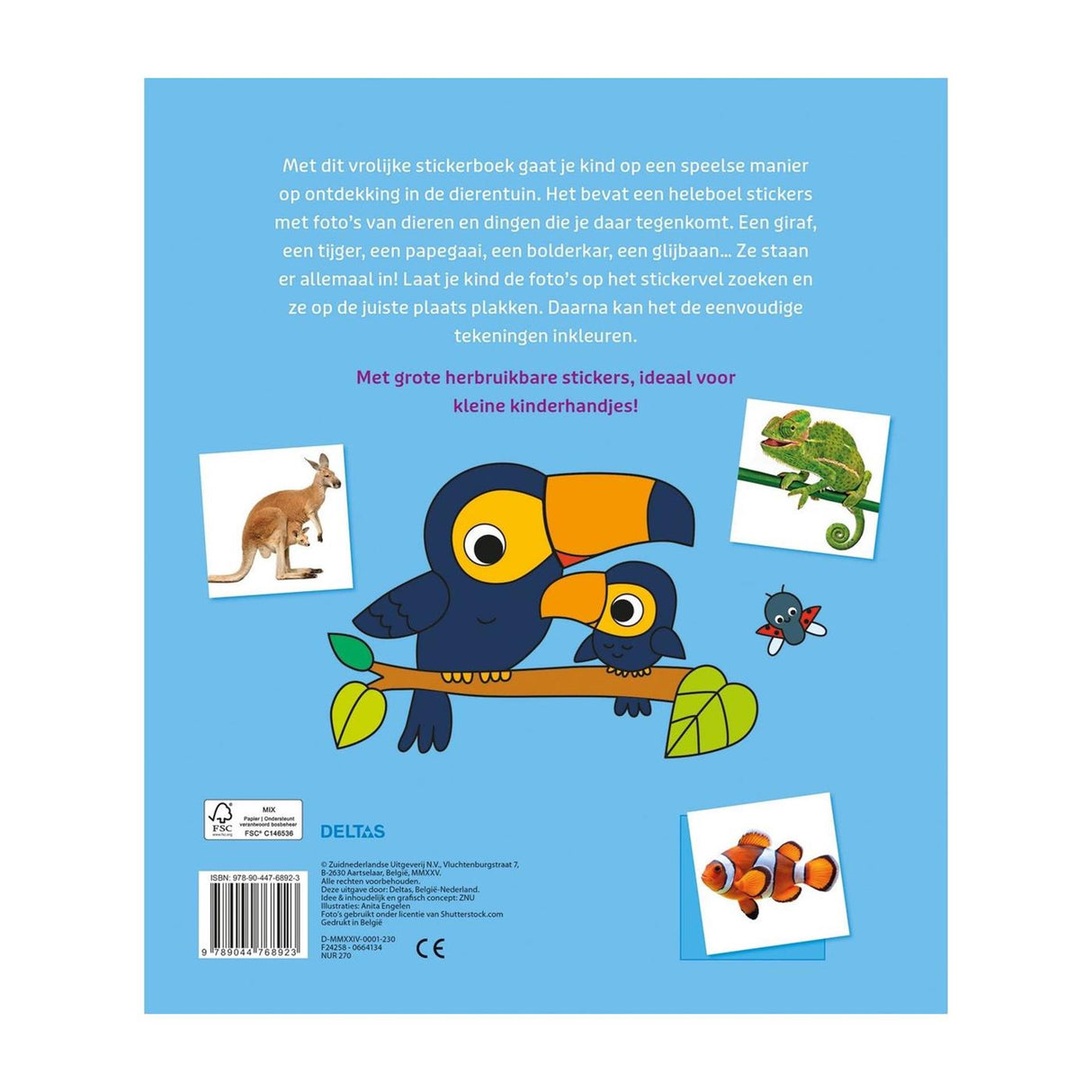 Deltas in de dierentuin stickerboek