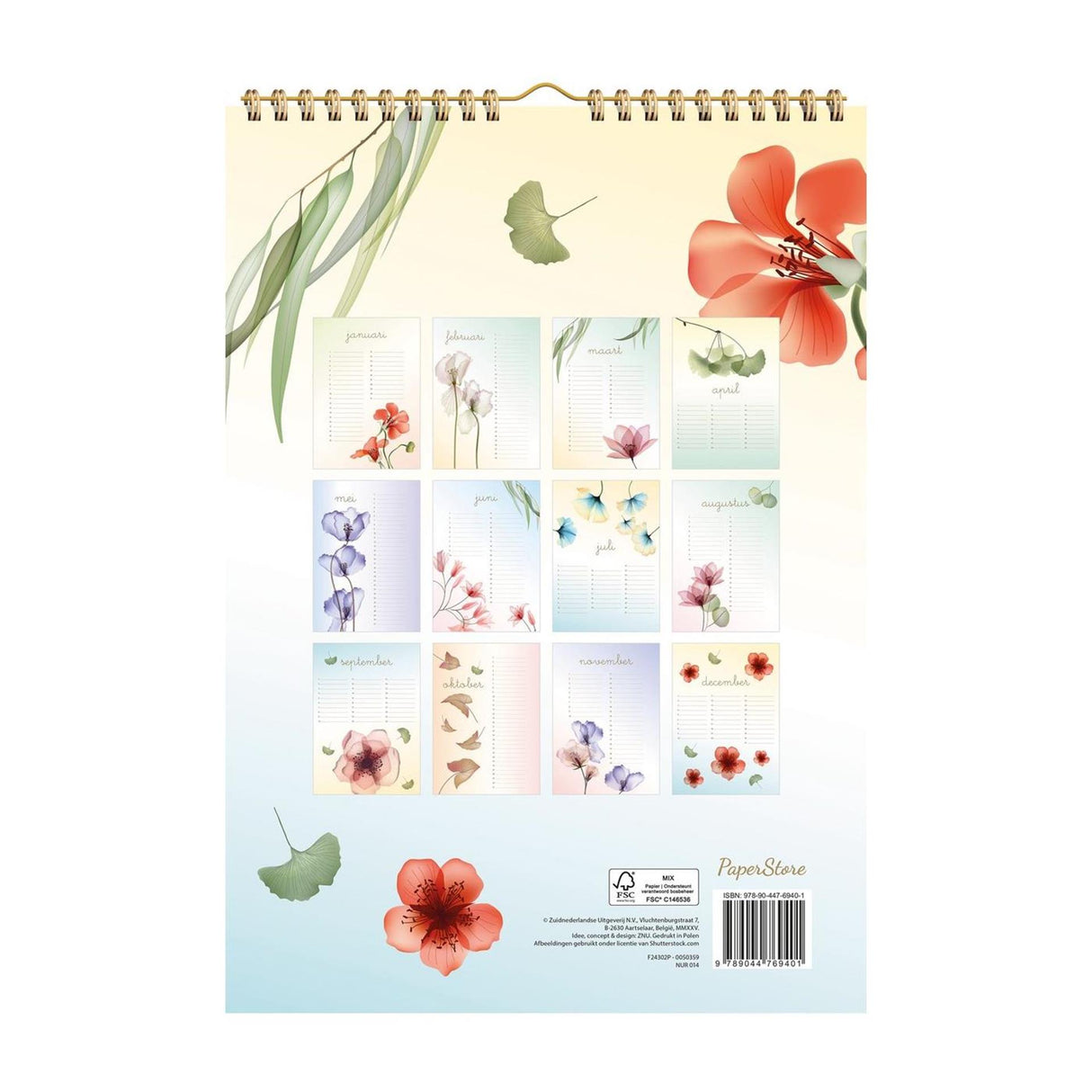 Deltas verjaardagskalender flowers