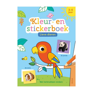 Libro da colorare e adesivi dei dolci animali Delta