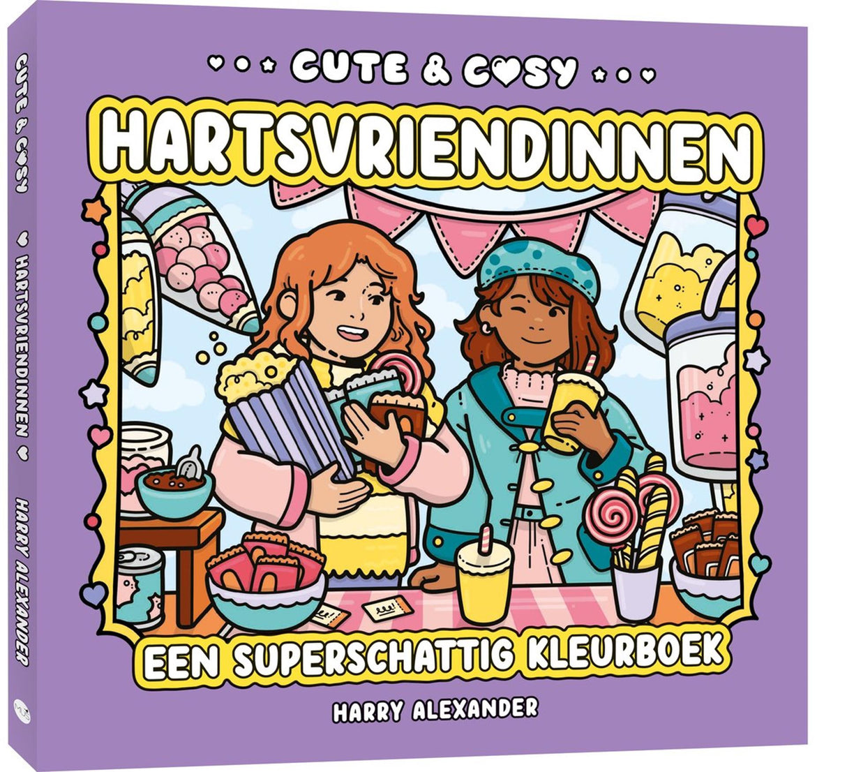 Kluitman cute cosy hartsvriendinnen kleurboek