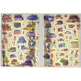 Mondikaart libro para colorear y pegatinas de vehículos