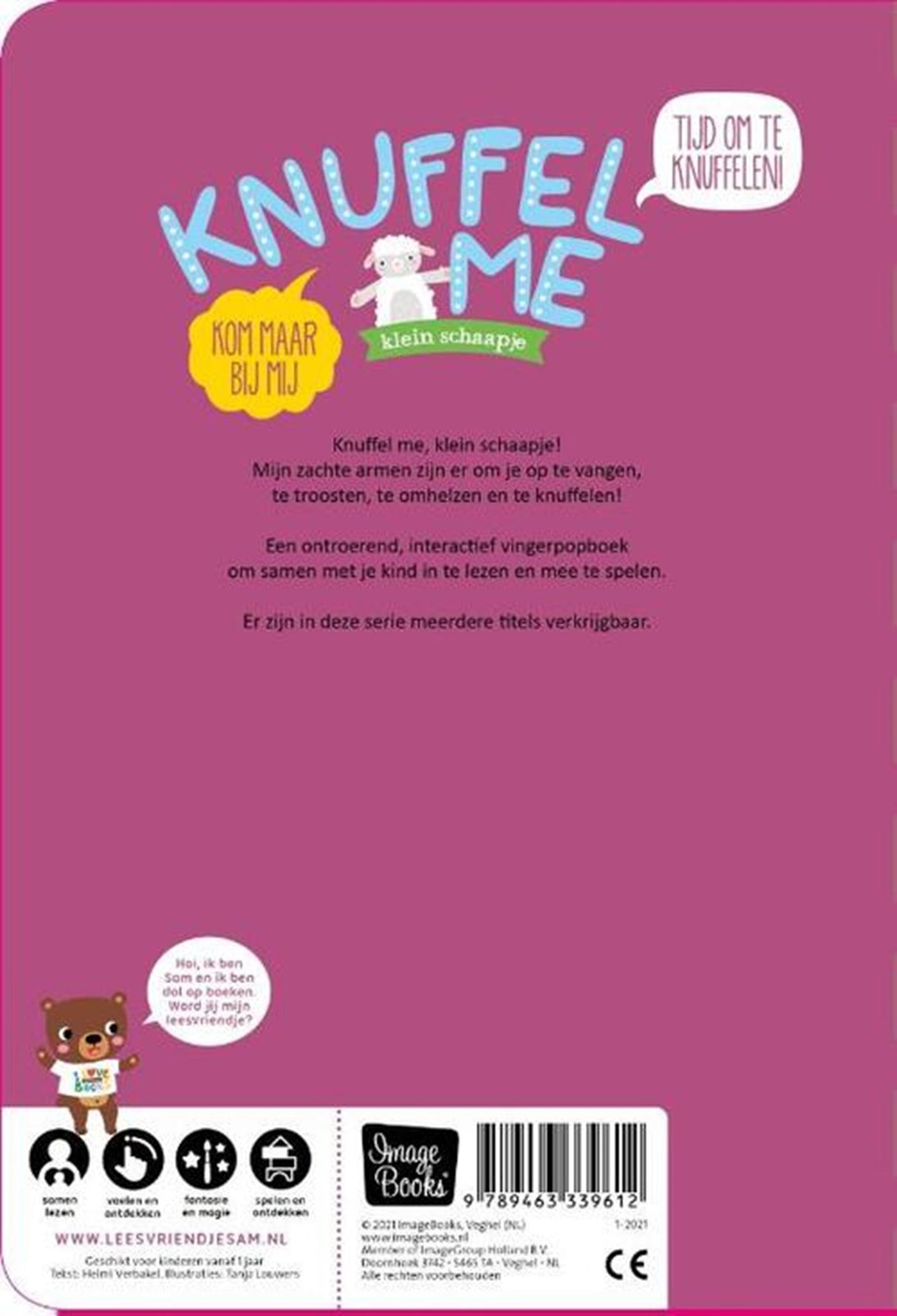 Imagebooks knuffel me - klein schaapje