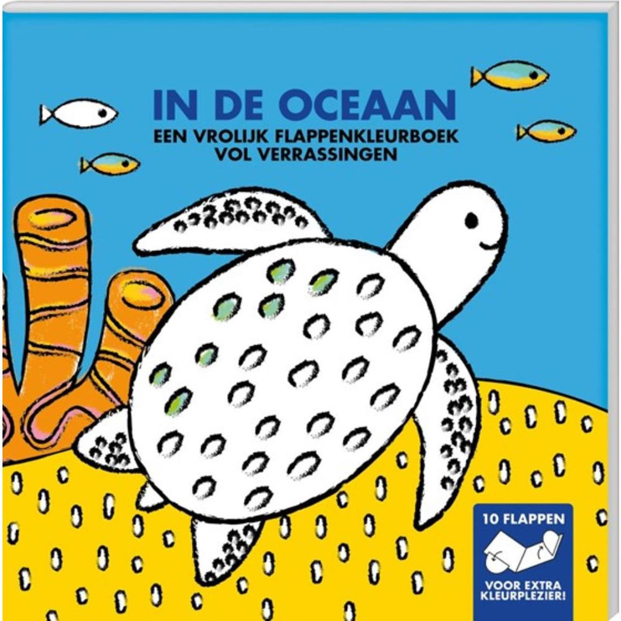 Libro da colorare con patta Imagebooks - nell'oceano