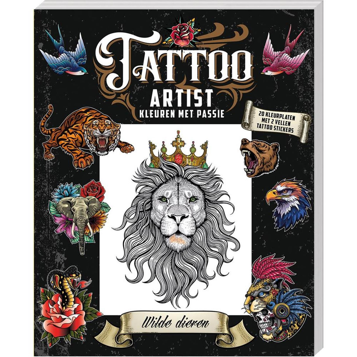 Imagebooks tattoo artist kleurboek - wilde dieren